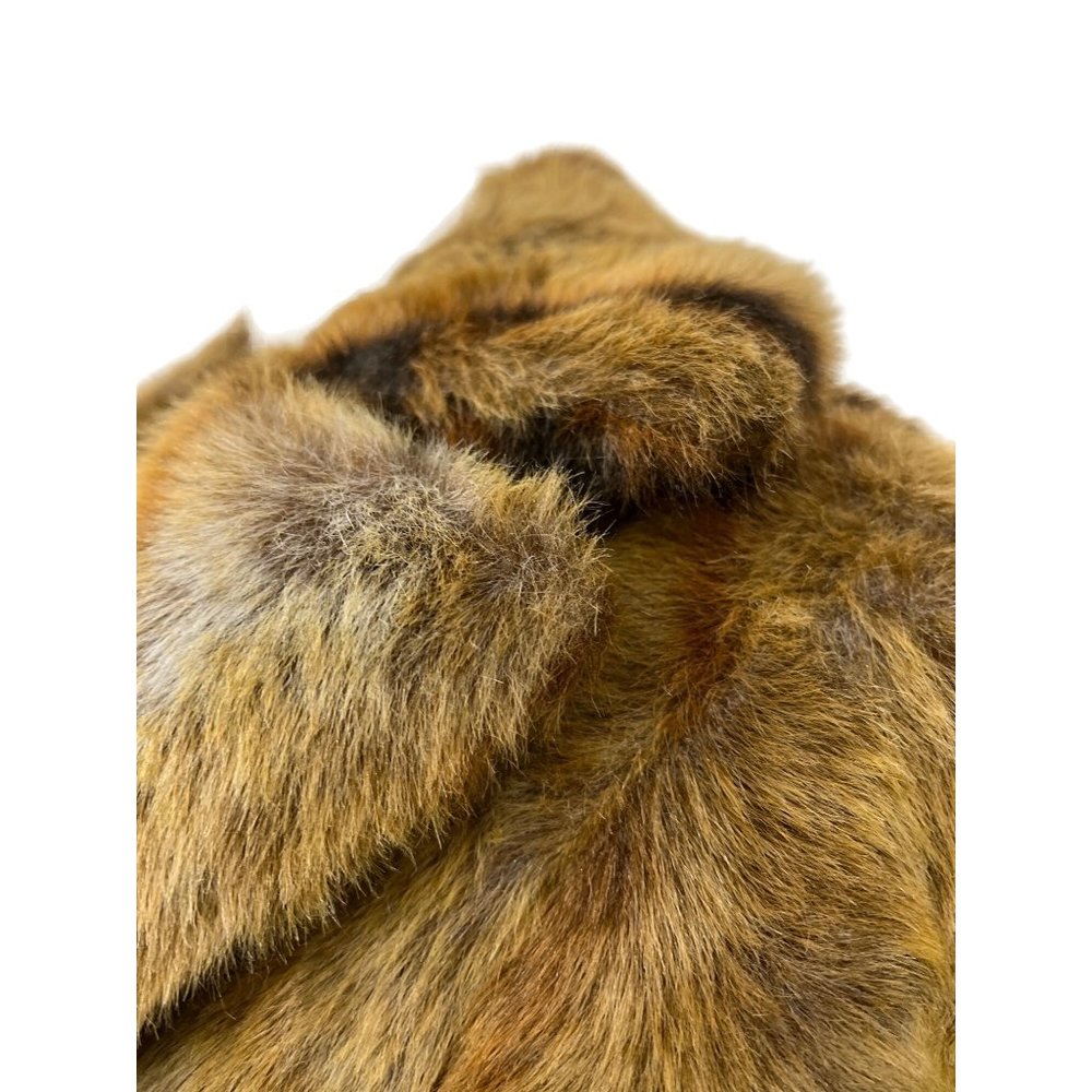 Vintage Chic MARVIN Womens Brown Faux Fur Coat - Picture 7 of 12